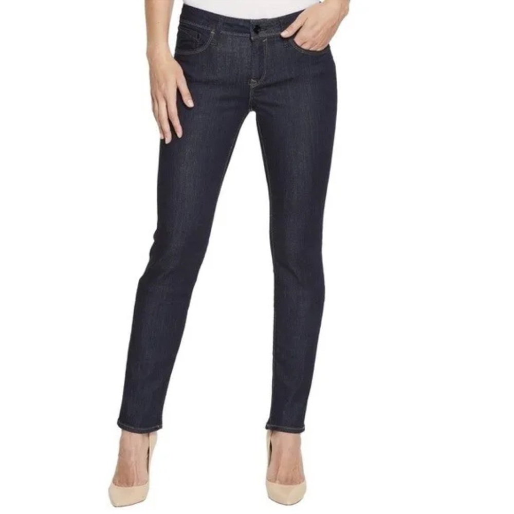 Mavi Straight Leg Jeans in Dark Indigo Blue